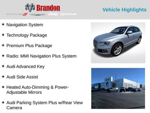 Used 2016 Audi Q5 2.0T Premium Plus w/ Technology Package AWD/4WD image 2