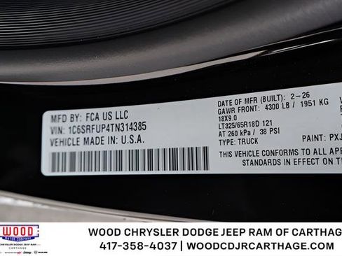 New 2026 RAM 1500 RHO AWD/4WD image 16