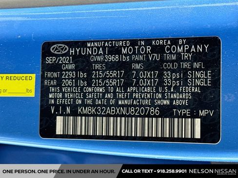Used 2022 Hyundai Kona SEL w/ Convenience Package FWD image 31