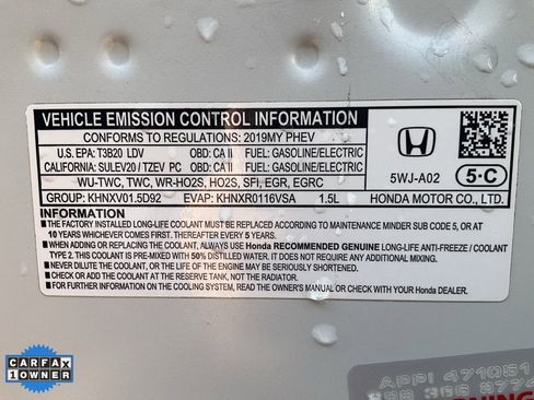 Used 2019 Honda Clarity Plug-In Hybrid image 12