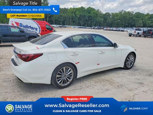 Used 2022 INFINITI Q50 Luxe w/ Cargo Package RWD image 4