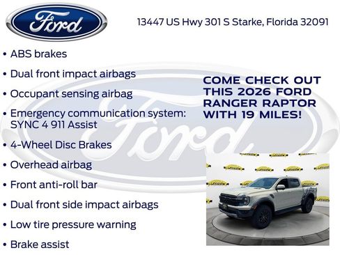 New 2026 Ford Ranger Raptor AWD/4WD image 30