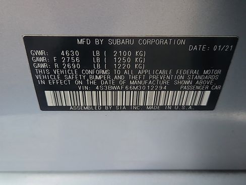 Used 2021 Subaru Legacy Premium image 7