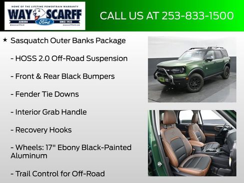 New 2025 Ford Bronco Sport Outer Banks w/ Sasquatch Outer Banks Package image 12