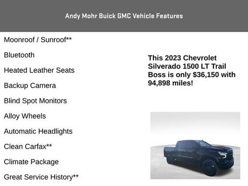 Used 2023 Chevrolet Silverado 1500 LT Trail Boss w/ Protection Package image 4