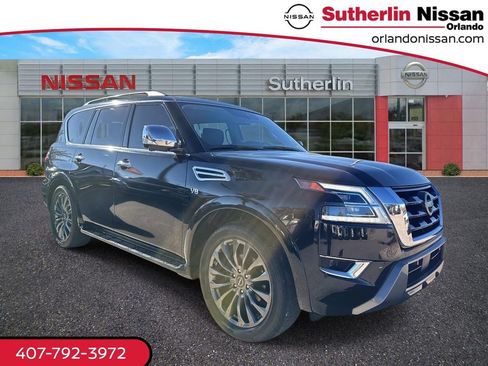 Used 2022 Nissan Armada Platinum w/ Captain's Chairs Package image 1