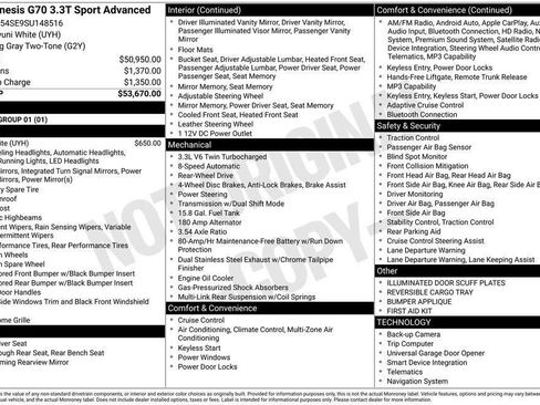 Used 2025 Genesis G70 3.3T Advanced image 6