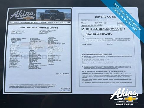 Used 2019 Jeep Grand Cherokee Limited AWD/4WD image 10