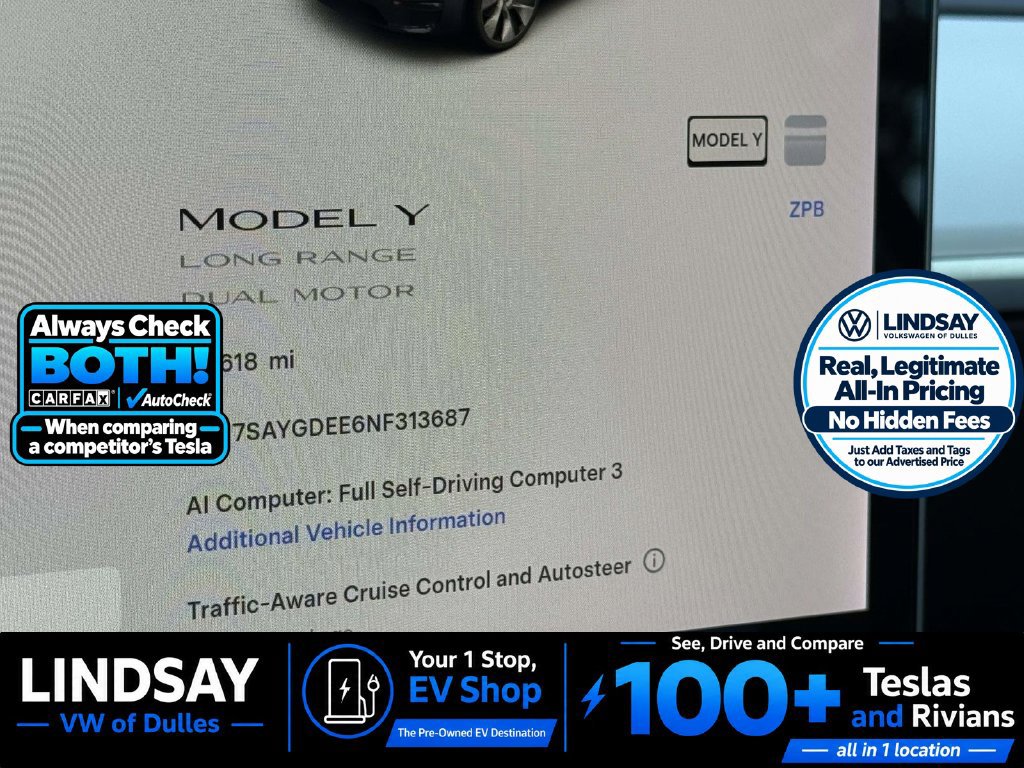 Used 2022 Tesla Model Y Long Range AWD/4WD image 27