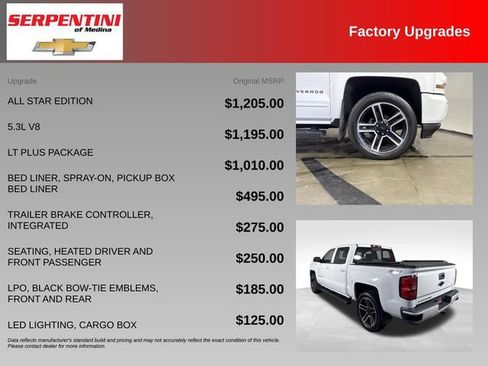 Used 2017 Chevrolet Silverado 1500 LT w/ All Star Edition AWD/4WD image 5