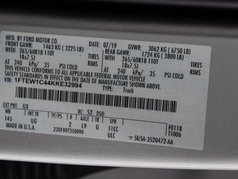 Used 2019 Ford F150 XLT w/ Equipment Group 302A Luxury image 41