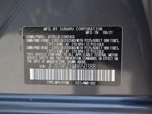 Used 2021 Subaru Crosstrek 2.5i Sport w/ Moonroof Package AWD/4WD image 34