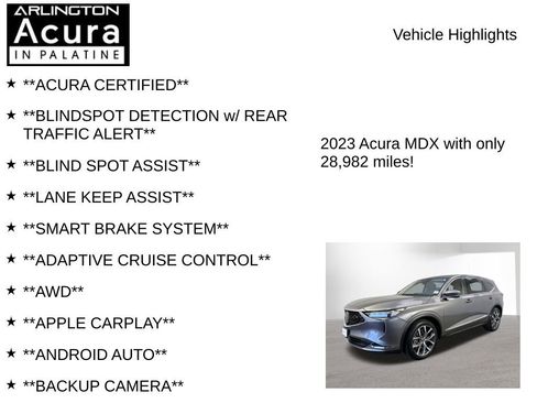 Used 2023 Acura MDX SH-AWD w/ Technology Package image 7
