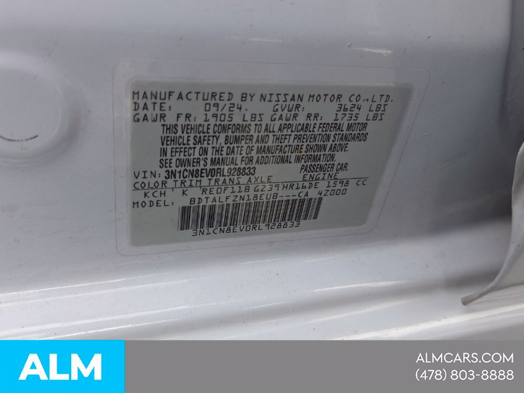 Used 2024 Nissan Versa SV w/ Trunk Package FWD image 6