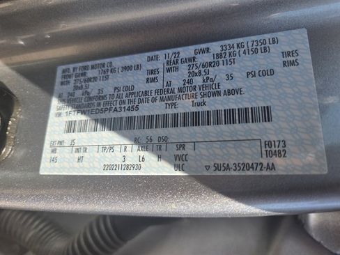 Used 2023 Ford F150 Lariat w/ Equipment Group 502A High AWD/4WD image 13