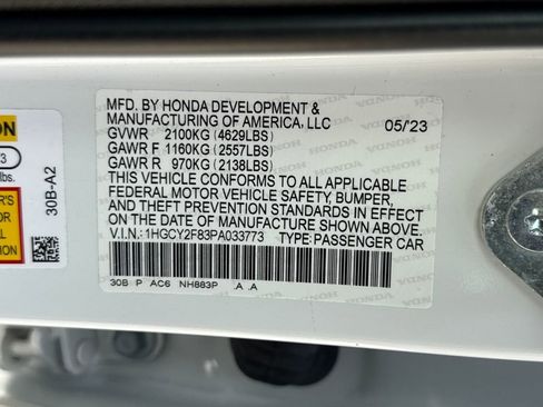 Certified 2023 Honda Accord Touring image 29