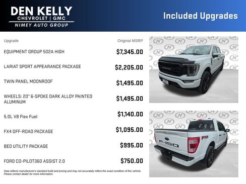 Used 2022 Ford F150 Lariat w/ Equipment Group 502A High AWD/4WD image 3
