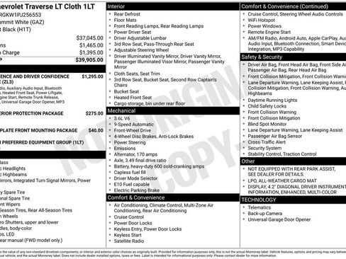 Certified 2023 Chevrolet Traverse LT FWD image 34