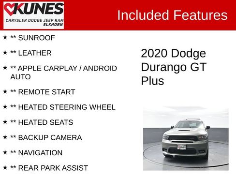 Used 2020 Dodge Durango GT AWD/4WD image 3