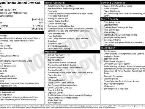 Used 2016 Toyota Tundra Limited RWD image 7
