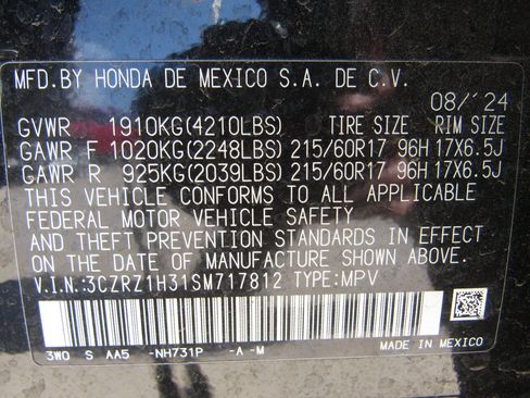 Used 2025 Honda HR-V LX image 6