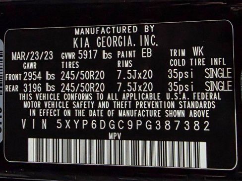 Used 2023 Kia Telluride S w/ S Sunroof Package image 43