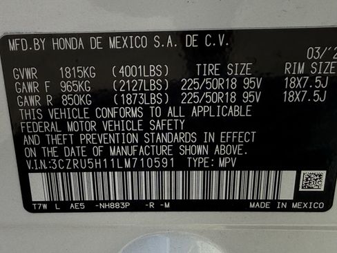 Used 2020 Honda HR-V Sport image 33