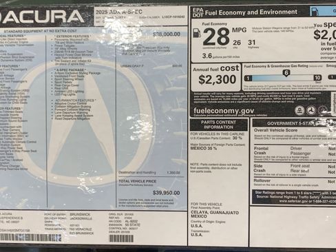 New 2025 Acura ADX A-Spec image 35