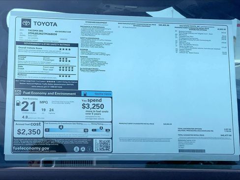 New 2026 Toyota Tacoma SR5 AWD/4WD image 22