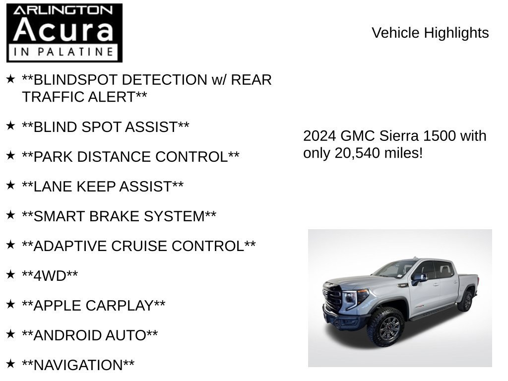 Used 2024 GMC Sierra 1500 AT4X AWD/4WD image 7