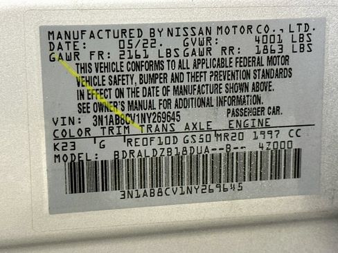Used 2022 Nissan Sentra SV w/ All-Weather Package FWD image 34