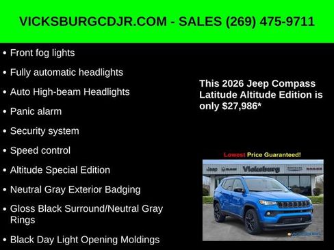 New 2026 Jeep Compass Latitude image 27