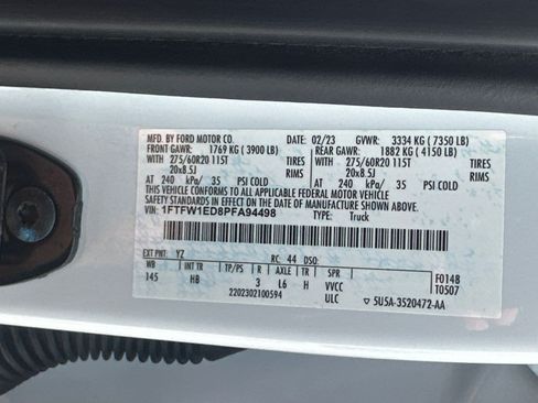 Certified 2023 Ford F150 Lariat w/ Equipment Group 502A High AWD/4WD image 34