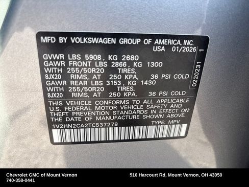 Used 2026 Volkswagen Atlas SE AWD/4WD image 30