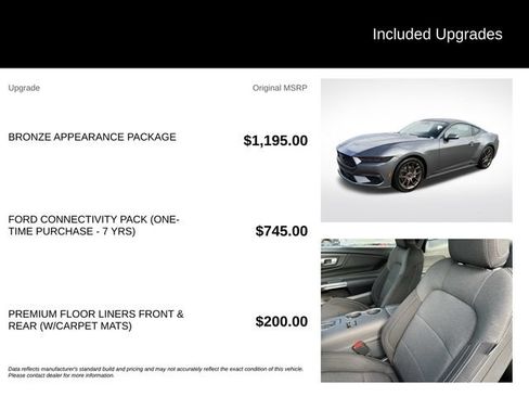 New 2026 Ford Mustang Coupe w/ Bronze Appearance Package RWD image 5