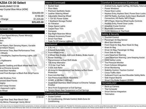 Used 2021 MAZDA CX-30 FWD 2.5 S w/ Select Package image 4