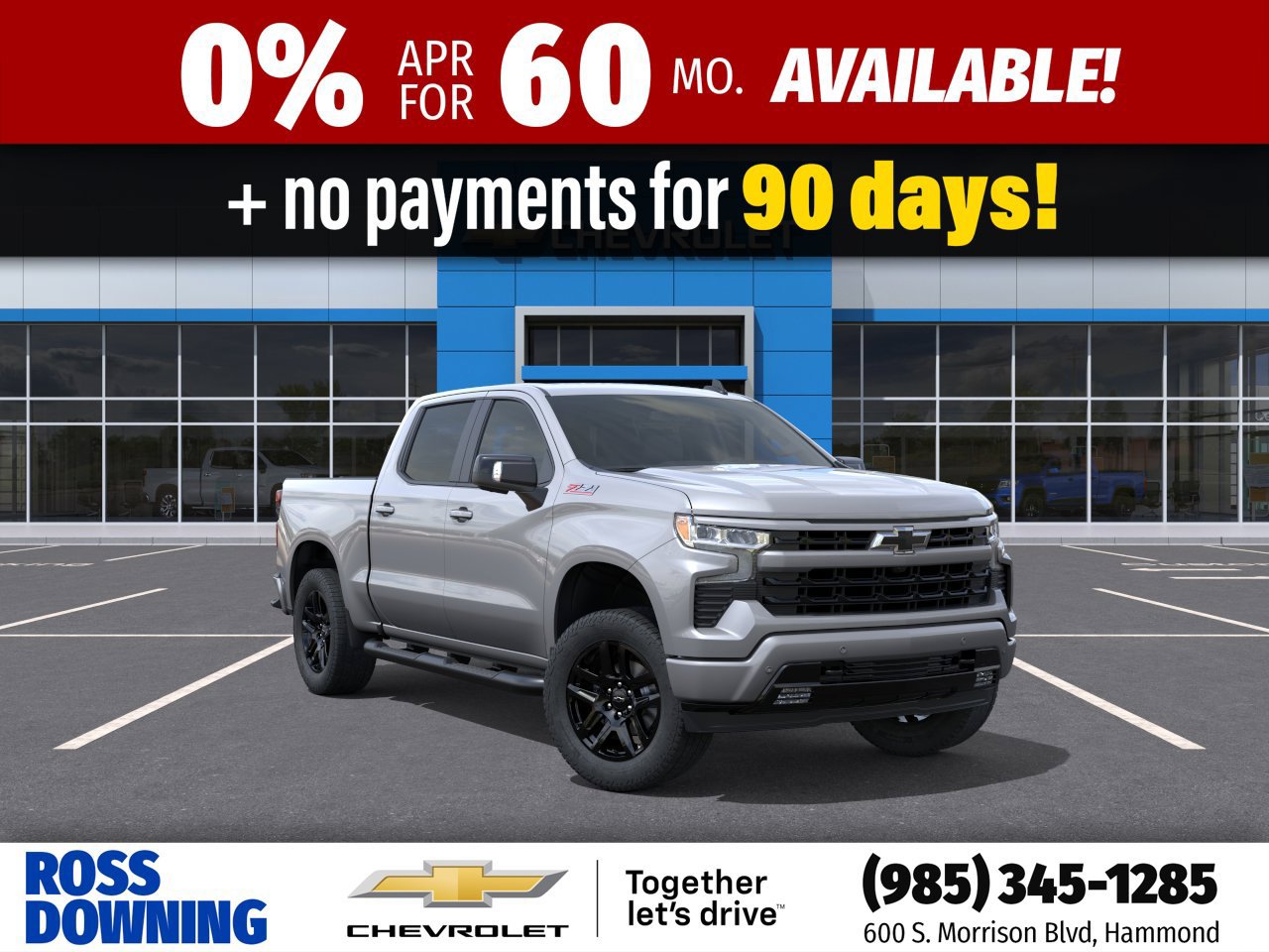 New 2026 Chevrolet Silverado 1500 RST w/ RST All Star Premium Package AWD/4WD image 1