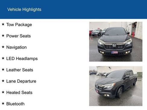 Used 2017 Honda Ridgeline Black Edition image 2