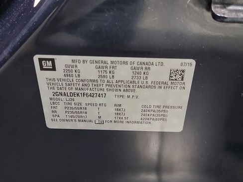 Used 2015 Chevrolet Equinox LTZ w/ LPO, Protection Package image 33