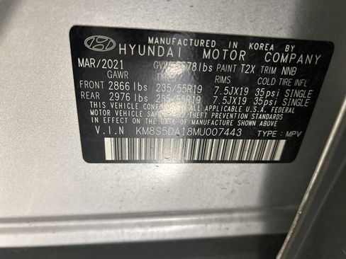 Used 2021 Hyundai Santa Fe Limited image 33