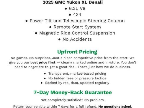 Used 2025 GMC Yukon XL Denali AWD/4WD image 2