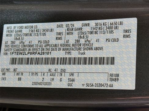 Used 2024 Ford F150 STX w/ Equipment Group 201A FX4 AWD/4WD image 31