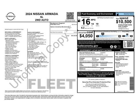 Used 2024 Nissan Armada SL RWD image 15