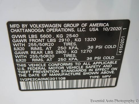 Used 2021 Volkswagen Atlas Cross Sport SE FWD image 38
