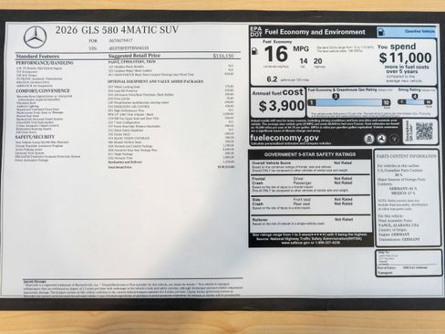 New 2026 Mercedes-Benz GLS 580 4MATIC image 35