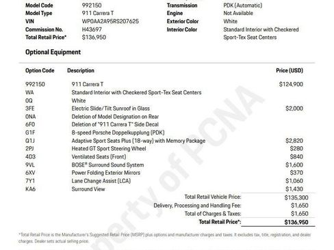 Certified 2024 Porsche 911 Carrera T image 6