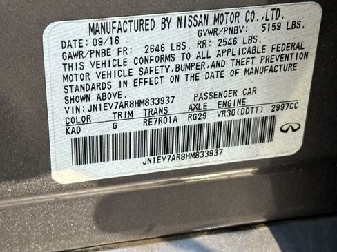 Used 2017 INFINITI Q50 3.0t Premium w/ Driver Assistance Package image 16