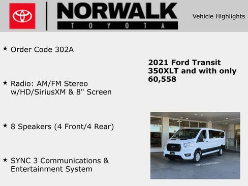 Used 2021 Ford Transit 350 XLT image 10