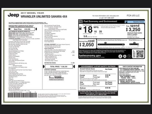 Used 2017 Jeep Wrangler Unlimited Sahara image 28
