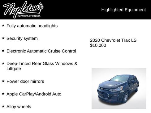 Used 2020 Chevrolet Trax LS w/ Tint and Cruise Package FWD image 7